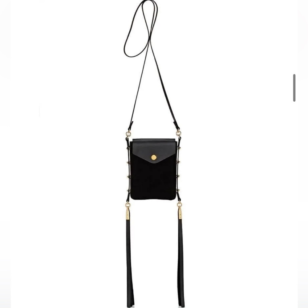 Isabel Marant suede and leather Black Crossbody Bag Size 7”X 5”1/4 inches - Picture 3 of 16